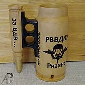 Посуда handmade. Livemaster - original item Wooden beer mug paratrooper Commander. gift military. Handmade.
