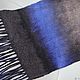 Order Men's felted scarf Night Sky. Юлия Левшина. Авторский войлок COOLWOOL. Livemaster. . Scarves Фото №3