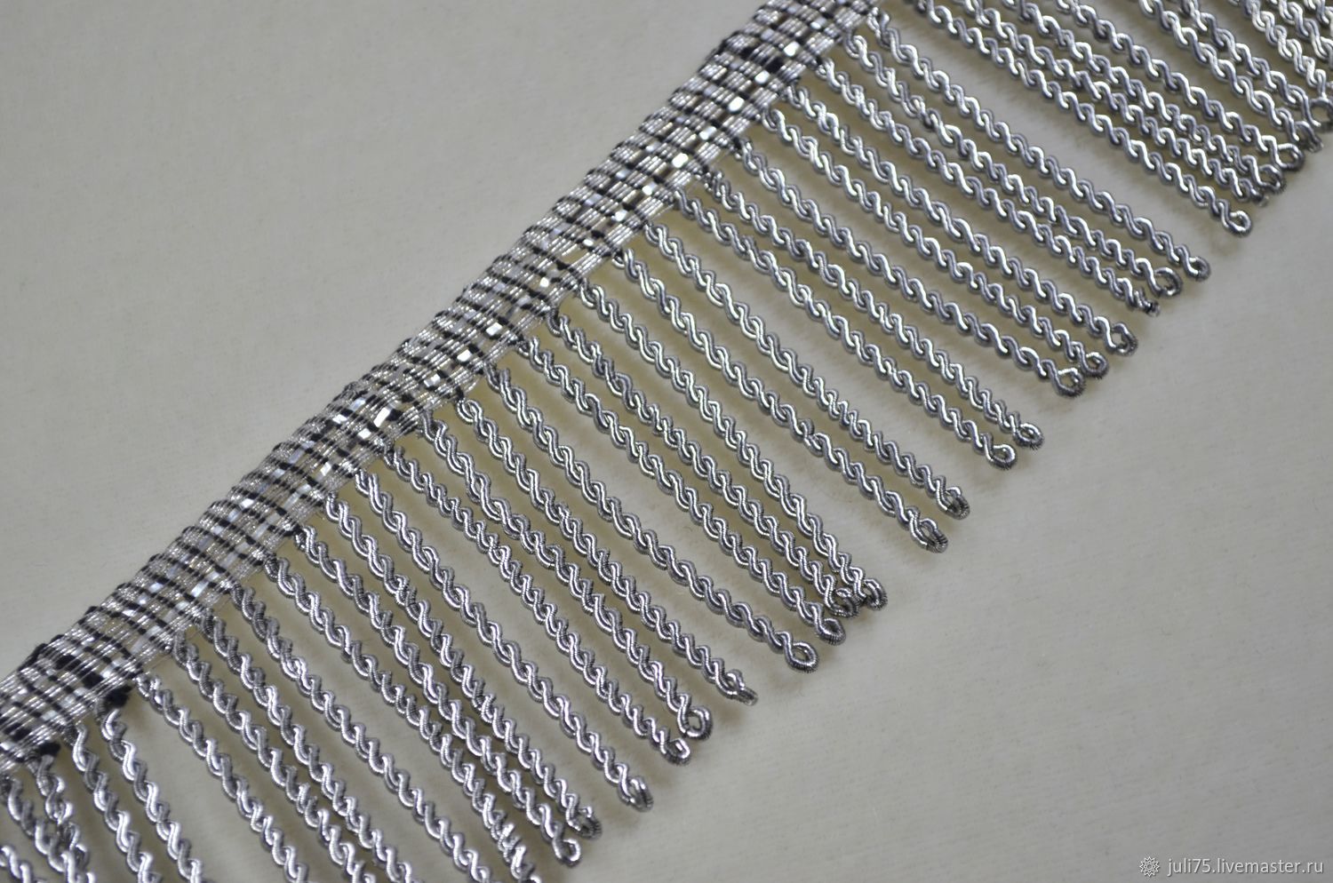 Тесьмы: Металлизированная бахрома, Франция купить в интернет-магазине ...