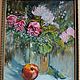 Picture.Oil.. Roses and Apple ,oil on canvas 50 by 40. Pictures. OMA-EVA. My Livemaster. Фото №5