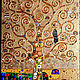 Золотая бронзовая картина с золотой поталью Древо жизни. Густав Климт, Картины, Санкт-Петербург,  Фото №1