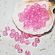 Round Beads 45 pcs 4mm Pink Craquelure, Beads1, Solikamsk,  Фото №1