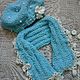 hat and scarf-boa 'Plush joy' handmade. Caps. hand knitting from Galina Akhmedova. My Livemaster. Фото №4