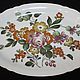 Large serving dish with flowers, Hutschenreuther, Germany, Vintage plates, Moscow,  Фото №1