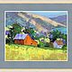  House in the mountains. Based on Sean Wallis. Acrylic. Pictures. zazulla (zazulla). Online shopping on My Livemaster.  Фото №2