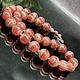 Chic beads / necklace made of natural rhodochrosite stones. Beads2. Iz kamnej. Ярмарка Мастеров.  Фото №6