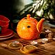 Tea-tangerine.. ceramic handmade, Teapots & Kettles, Zhukovsky,  Фото №1
