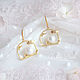 Earrings with pearls of Mallorca and gold ' Cloud'. Earrings. White Book. Online shopping on My Livemaster.  Фото №2