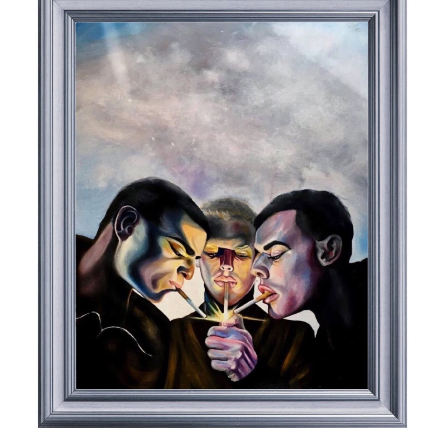 Картина маслом на холсте «Тройка» в интернет-магазине Ярмарка Мастеров ...