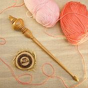 Материалы для творчества handmade. Livemaster - original item Hanging wooden Spindle for spinning 30cm 40#48. Handmade.