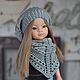Set of young Lady (beret and shawl) for Paola Reina 32 cm tall, Clothes for dolls, St. Petersburg,  Фото №1