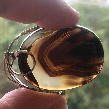 Для дома и интерьера ручной работы. Ярмарка Мастеров - ручная работа Брошь-булавка: АГАТ. НЕЙЗИЛЬБЕР.. Handmade.