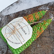 Фен-шуй и эзотерика handmade. Livemaster - original item Green CANDLES GIFT candlestick - ABUNDANCE - saffron, juniper. Handmade.
