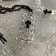 Украшения из горного хрусталя к новогодним праздникам. Колье. Artstonebijou. Интернет-магазин Ярмарка Мастеров.  Фото №2