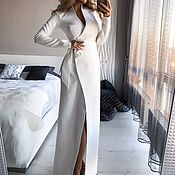 Silk dress with thin straps