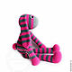 Hare striped) Knitted toy. Stuffed Toys. GALAtoys. My Livemaster. Фото №5