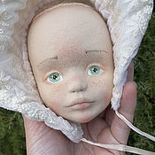 Куклы и игрушки handmade. Livemaster - original item Boudoir doll: a head for a textile doll. Handmade.