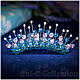 Tiara, comb, little crown pink blue, Children\'s tiaras, Moscow,  Фото №1