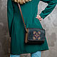 Leather and wood bag with hand embroidery ETNINEN. Classic Bag. Juliya Vrublevskaya (vrublevsky-j). My Livemaster. Фото №5