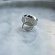 Серебряное кольцо с черным агатом 25 мм. Кольца. Jam Jewelry. Интернет-магазин Ярмарка Мастеров.  Фото №2