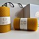 Заказать Свечи из вощины в подарочной упаковке/ новогодние подарки. JULIET CANDLES BOUTIQUE (juliet-candles). Ярмарка Мастеров. . Свечи Фото №3