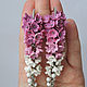 Earrings extra long pink, Tassel earrings, Omsk,  Фото №1