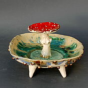 Для дома и интерьера handmade. Livemaster - original item Vases: candy bowl,fruit bowl Fly agaric. Handmade.