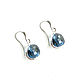 Dark blue earrings with pendants 'Sea peony' earrings 2022. Earrings. Irina Moro. My Livemaster. Фото №5