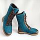 Boots felted high with leather, Boots, Tomsk,  Фото №1