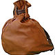 Рюкзак-мешок на одной лямке Рыжий с коричневым. Рюкзаки. SofiTone. Ярмарка Мастеров.  Фото №4