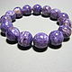 Bracelet with charoite 'Russian miracle', Bead bracelet, Moscow,  Фото №1