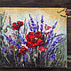 Paintings: landscape with poppies grass flowers plants POPPY THICKETS. Pictures. pictures & decor of TanyaSeptember. Online shopping on My Livemaster.  Фото №2