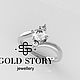 Золотое кольцо с бриллиантами. Кольца. Максим и Сергей Власенко (gold-story). Интернет-магазин Ярмарка Мастеров.  Фото №2