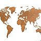 Mapa del mundo decoración DE la pared gigante marrón 280h170 cm. World maps. mybestbox (Mybestbox). Интернет-магазин Ярмарка Мастеров.  Фото №2