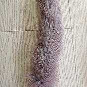 Материалы для творчества handmade. Livemaster - original item The tail of the Finnish Arctic fox is light gray / natural fur. Handmade.