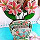 The carrot ginger Vase with lilies, Gingerbread Cookies Set, Rostov-on-Don,  Фото №1