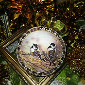 Сувениры и подарки handmade. Livemaster - original item kimekomi Christmas ball Inseparable couple (collectible). Handmade.