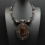 Украшения handmade. Livemaster - original item Necklace with ammonitum the simbircite. Handmade.