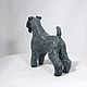 Statue of Kerry-blue Terrier. Figurines. Elena Zaychenko - Lenzay Ceramics. Online shopping on My Livemaster.  Фото №2