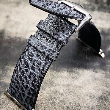Украшения ручной работы. Ярмарка Мастеров - ручная работа Ремешок  Apple Watch "Grey". Handmade.