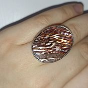 Украшения handmade. Livemaster - original item Ring with rutile quartz 