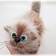 Котик Об...Жорик с разными глазками. подарок. сувенир. Мягкие игрушки. Людмила Дерюгина. Ярмарка Мастеров.  Фото №5