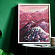 Abstract oil painting ' Valley of the red mountains', Pictures, Novosibirsk,  Фото №1