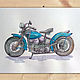 Motorcycle Watercolor - Harley Davidson bike. Fun. KapustinaArt. My Livemaster. Фото №5