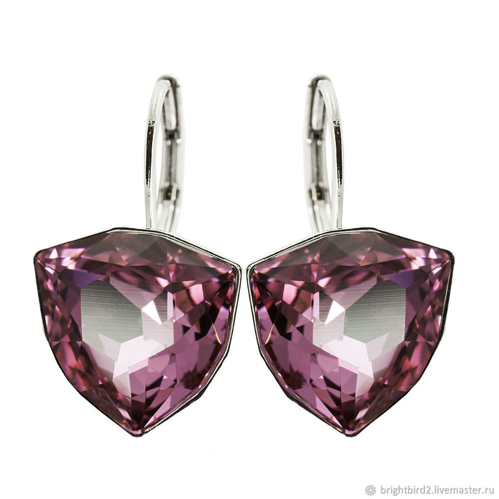 Id 480. Swarovski Trilliant. Швензы для Сваровски Триллианта 4706. Швензы для 17мм Trilliant Сваровски 4706. Rose 4706 Swarovski.