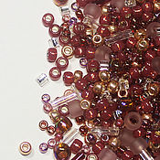 Материалы для творчества handmade. Livemaster - original item Beads mix Toho 3217 red Japanese Toho 10g. Handmade.