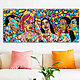 Africa picture. Africans - abstract painting with mosaic, Pictures, St. Petersburg,  Фото №1