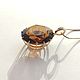 Pendant with citrine-Madera of 'Madeira', gold. Pendant. EdGems jewerly. Online shopping on My Livemaster.  Фото №2