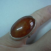 The elegant ring is the CARNELIAN,silver 925