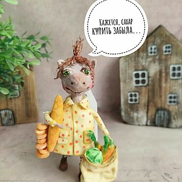 Куклы и игрушки ручной работы. Ярмарка Мастеров - ручная работа Гражданка Лошадка (ватная игрушка). Handmade.